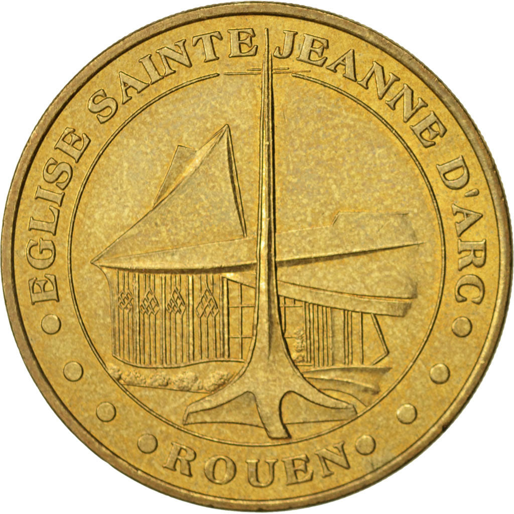 France, Token, Touristic token, 76/ Eglise Saint-Jeanne d'Arc - Rouen, Arts &