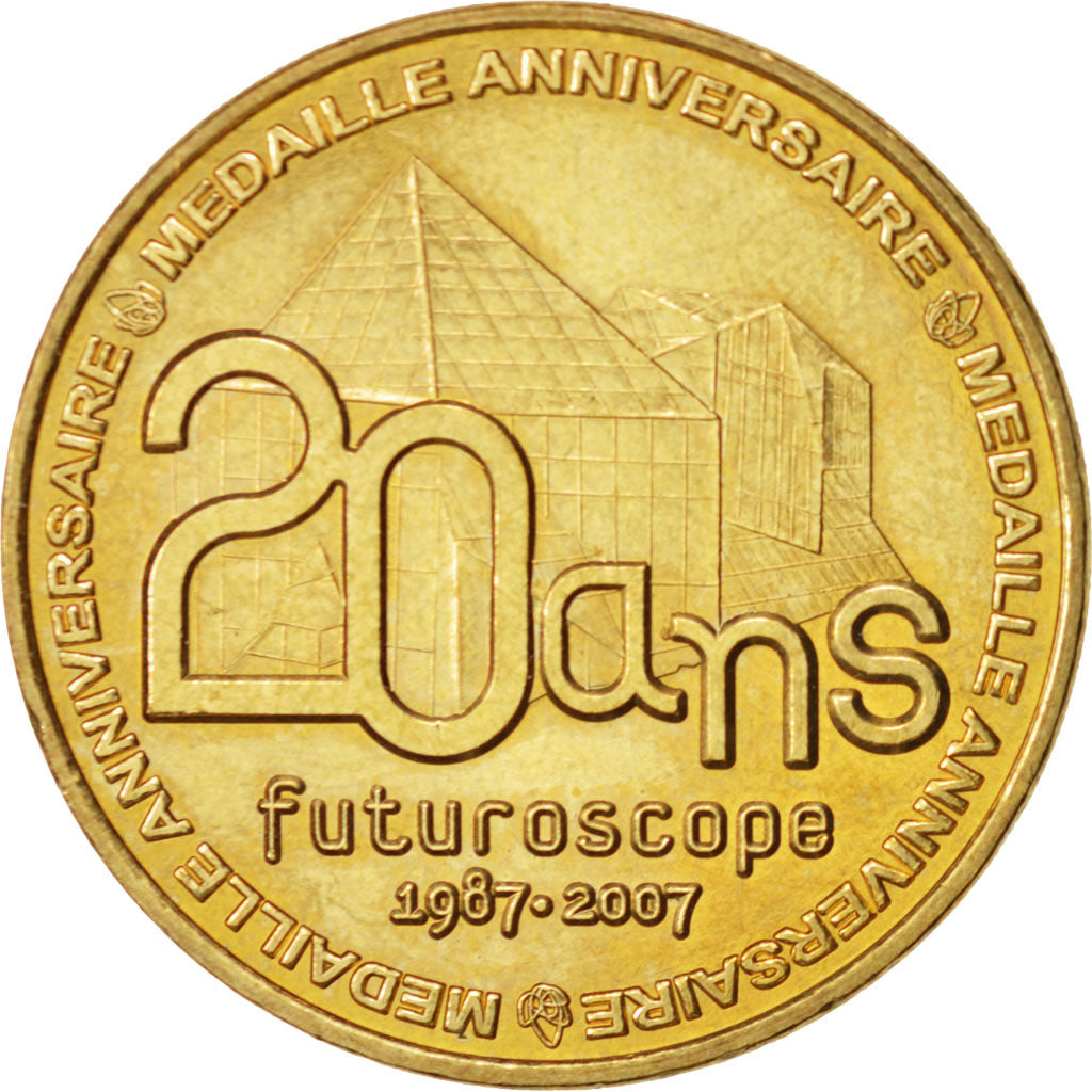 Francia, Token, Jetón turístico, 86/ Futuroscope - 20 ans, Arts & Culture