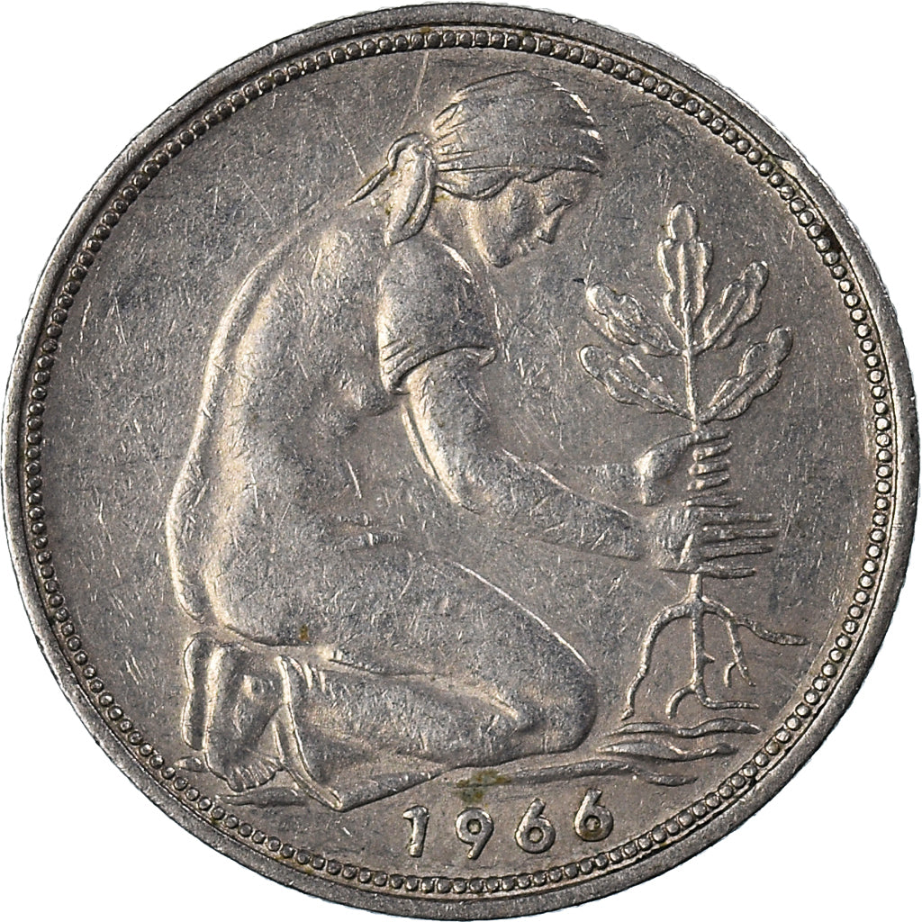 Munten, Federale Duitse Republiek, 50 Pfennig, 1966