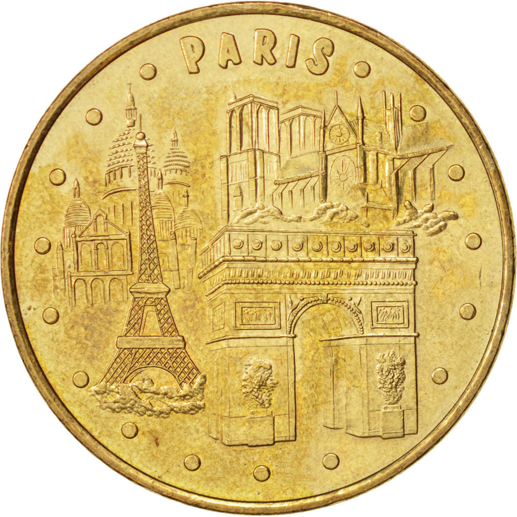 France, Token, Touristic token, 75/ Paris - 4 Monuments, Arts & Culture, 2007