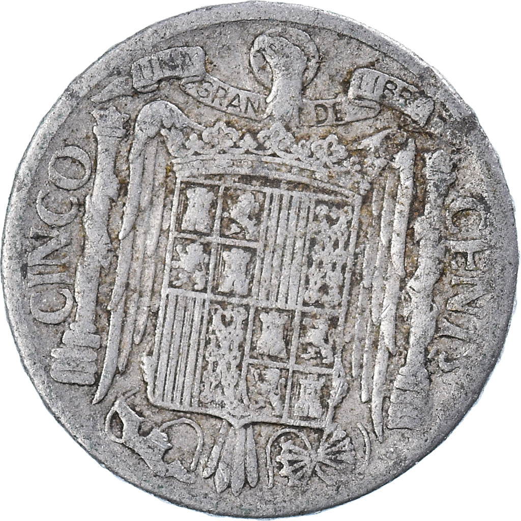 Monnaie, Espagne, 5 Centimos, 1941