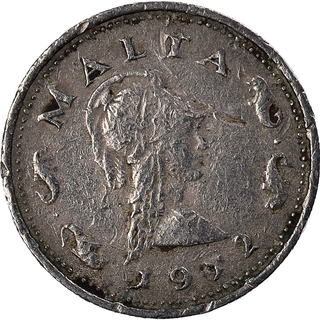 Moneta, Malta, 2 Cents, 1972