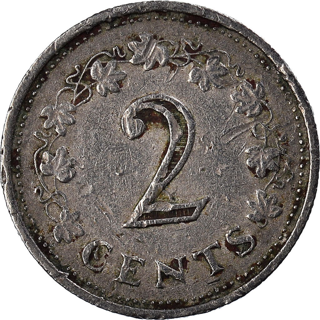 Moneta, Malta, 2 Cents, 1972
