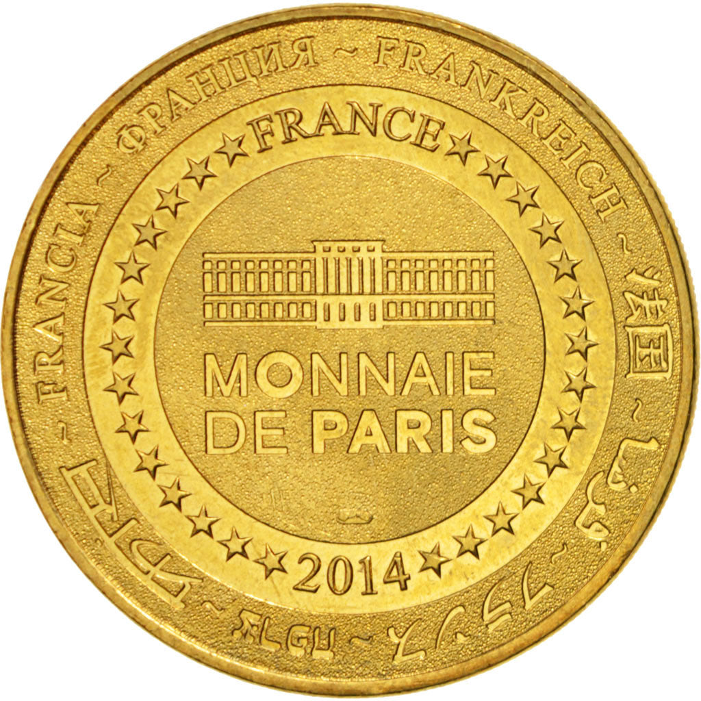 France, Token, Touristic token, 75/ Les 5 Monuments, Arts & Culture, 2014