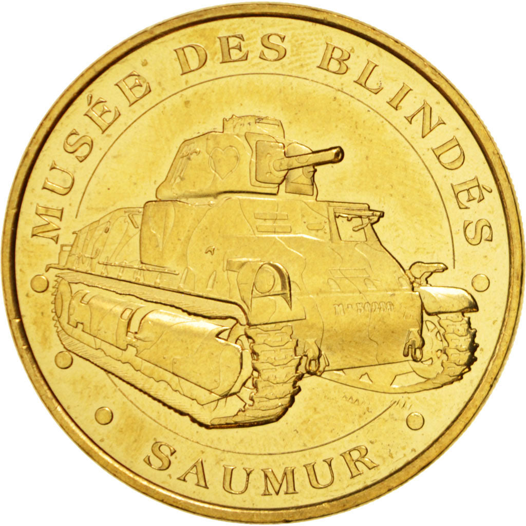 France, Token, Touristic token, 49/ Musée des Blindés - Somua S35, Arts &
