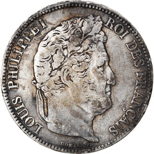 Moneta, Francia, Louis-Philippe, 5 Francs, 1833, Paris, MB, Argento, KM:749.1