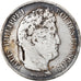 Coin, France, Louis-Philippe, 5 Francs, 1833, Lyon, VF(20-25), Silver, KM:749.4