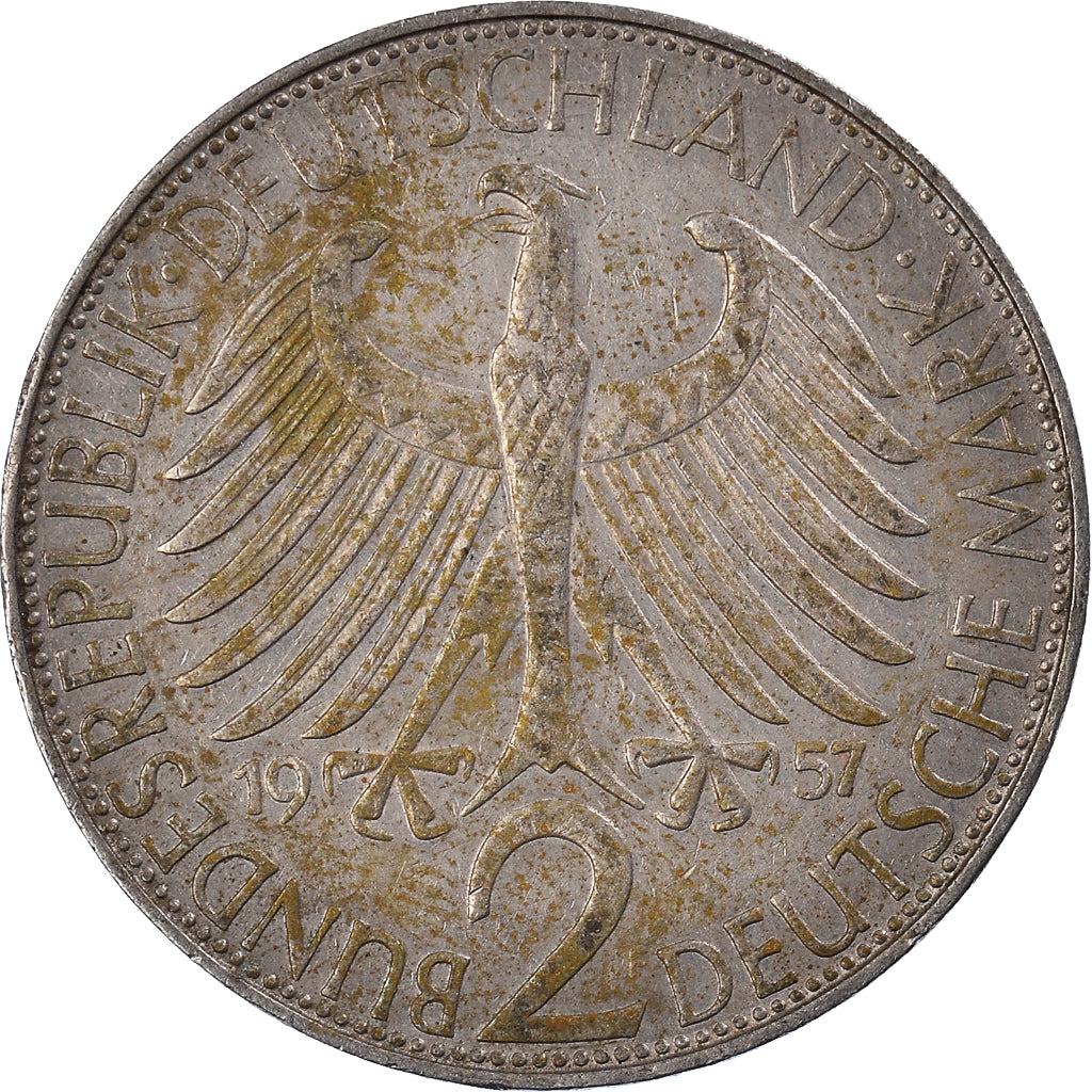 Moneta, GERMANIA - REPUBBLICA FEDERALE, 2 Mark, 1957