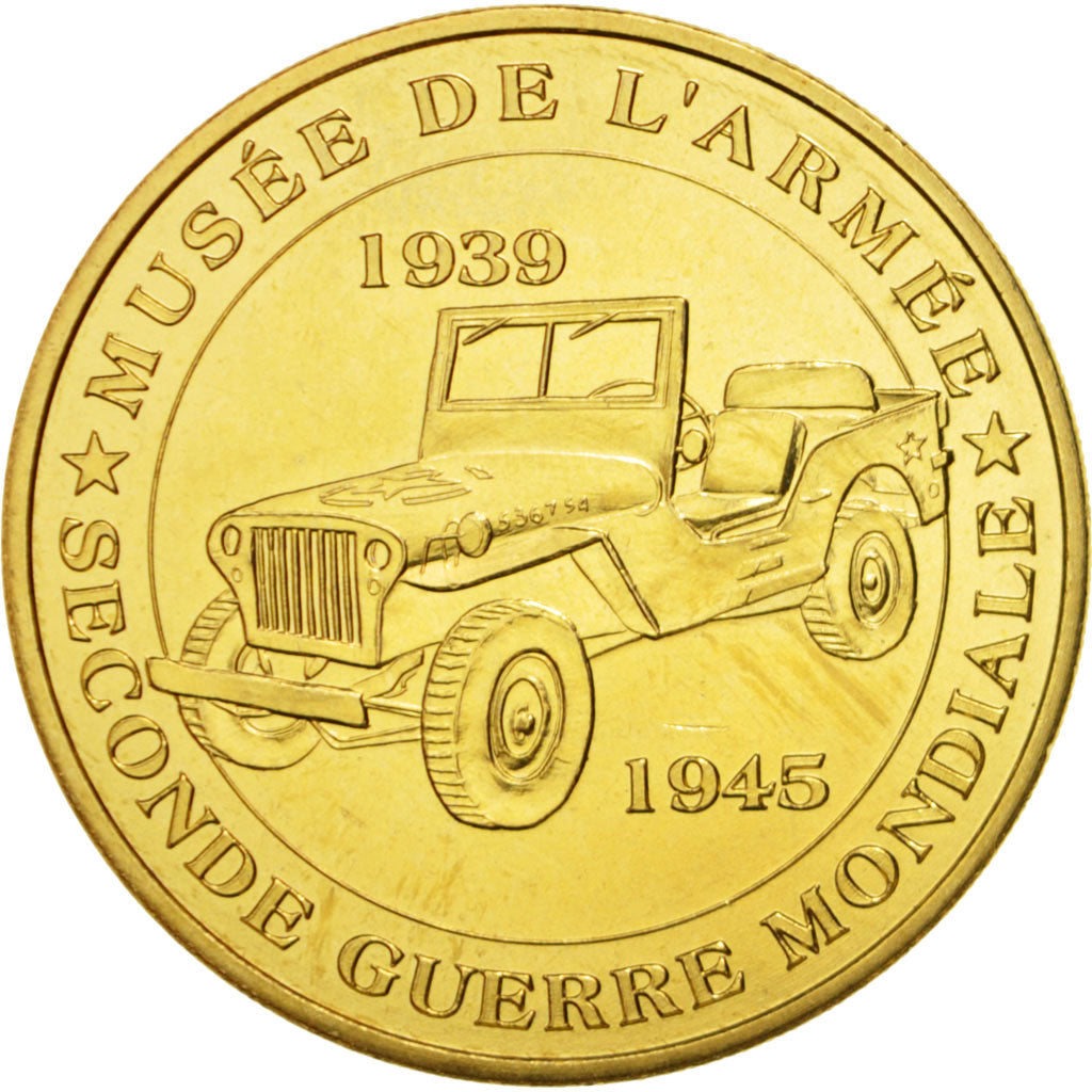 France, Token, Touristic token, 75/ Paris - Musée de l'Armée - Jeep, Arts &