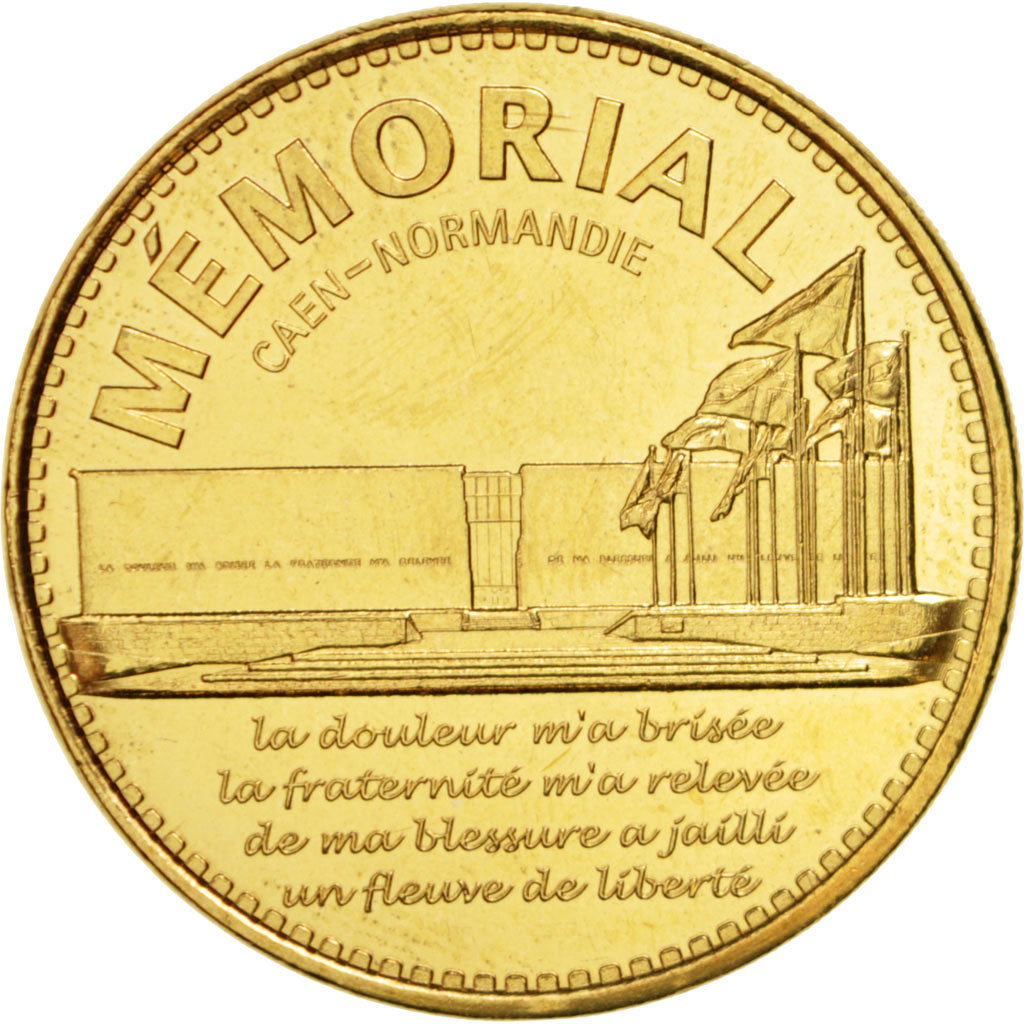 France, Token, Touristic token, 14/ Mémorial de Caen - Citation, Arts &