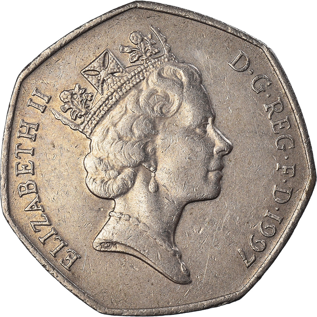 Moeda, Grã-Bretanha, 50 Pence, 1997