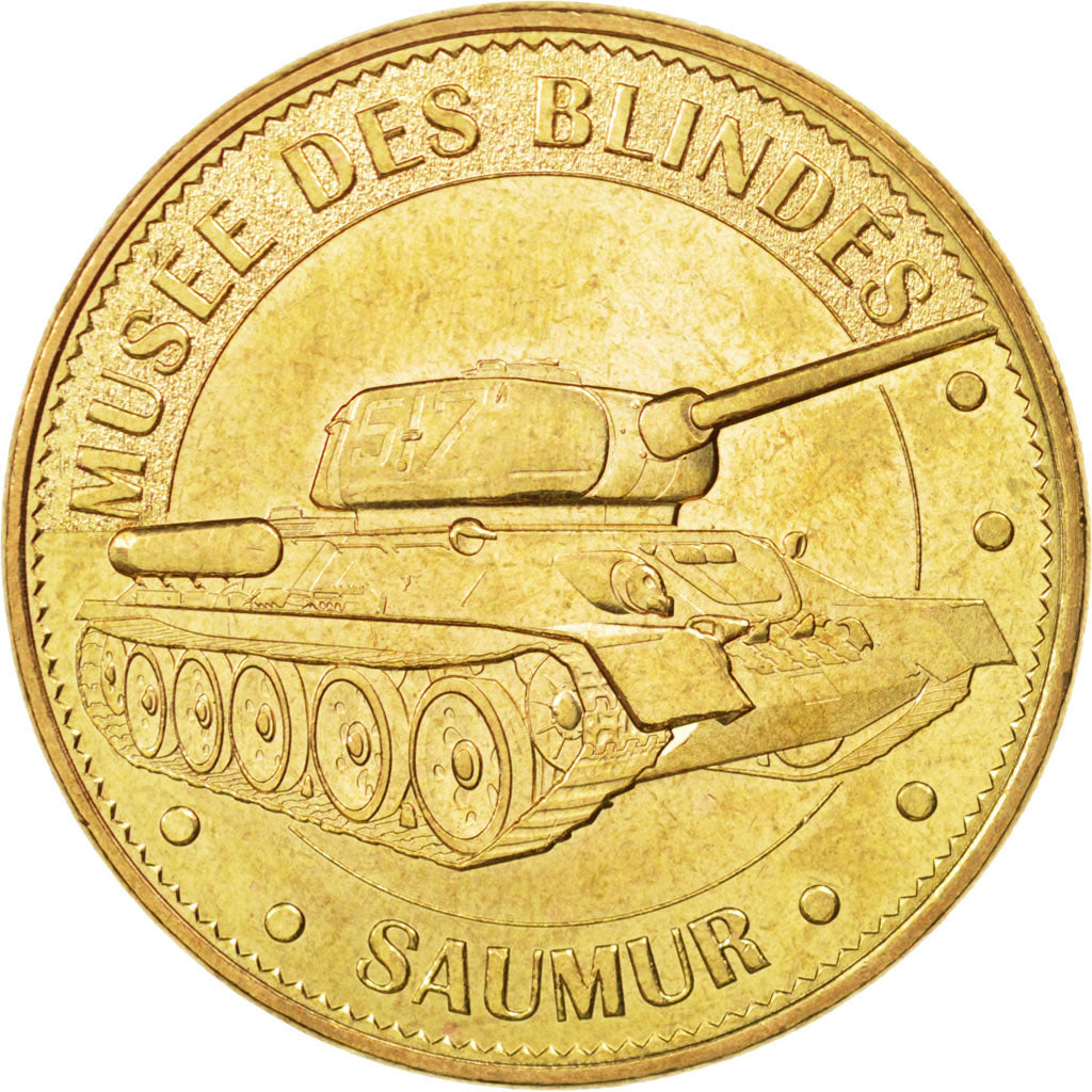 France, Token, Touristic token, 49/ Musée des Blindés - Char Russe T34, Arts &