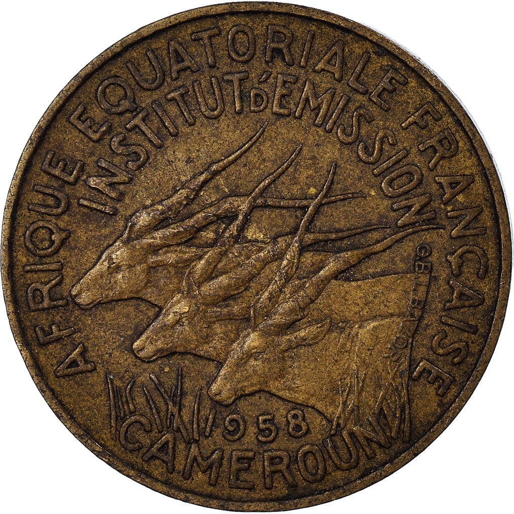 Coin, Cameroon, 10 Francs, 1958