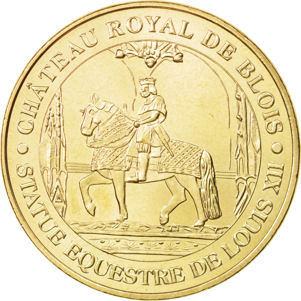 France, Token, Touristic token, 41/ Château Royal - Statue Equestre - Blois