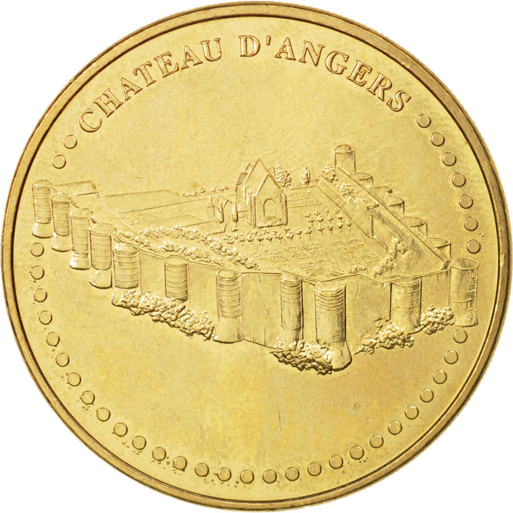 France, Token, Touristic token, 49/ Château d'Angers, Arts & Culture, 2013
