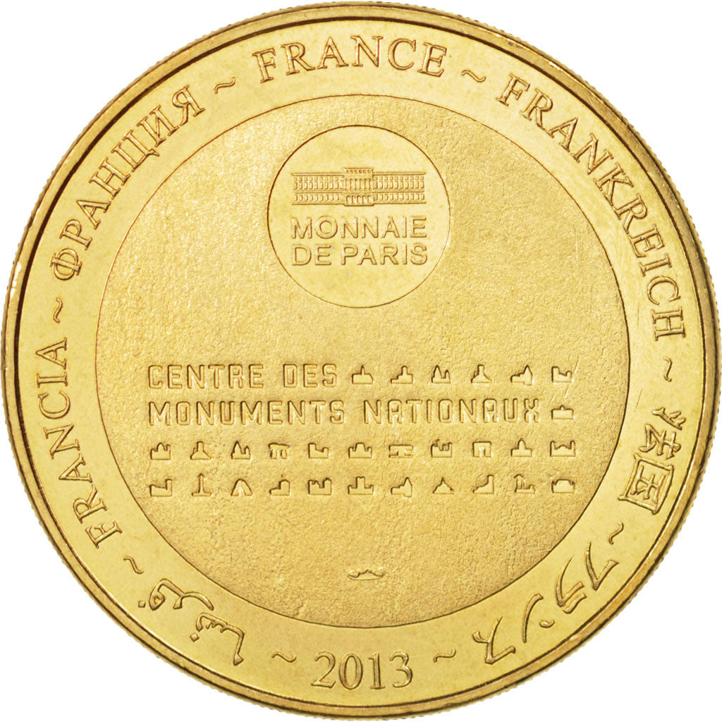 France, Token, Touristic token, 49/ Château d'Angers, Arts & Culture, 2013