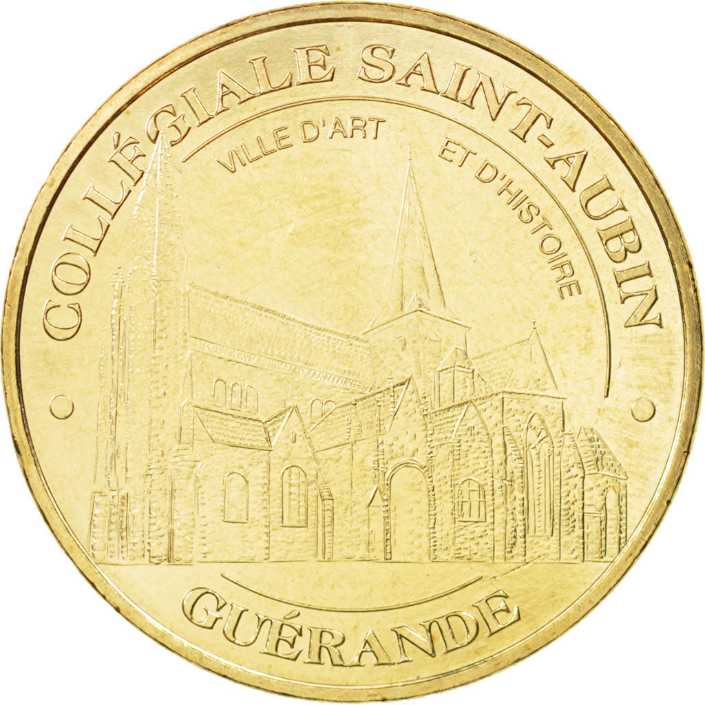 Francia, Token, Touristic token, 44/ Collégiale Saint-Aubin - Guérande, Arts &