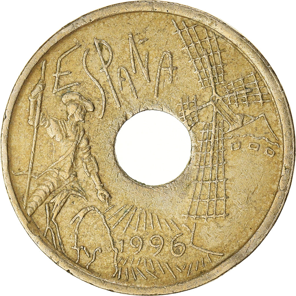 Münze, Spanien, 25 Pesetas, 1996