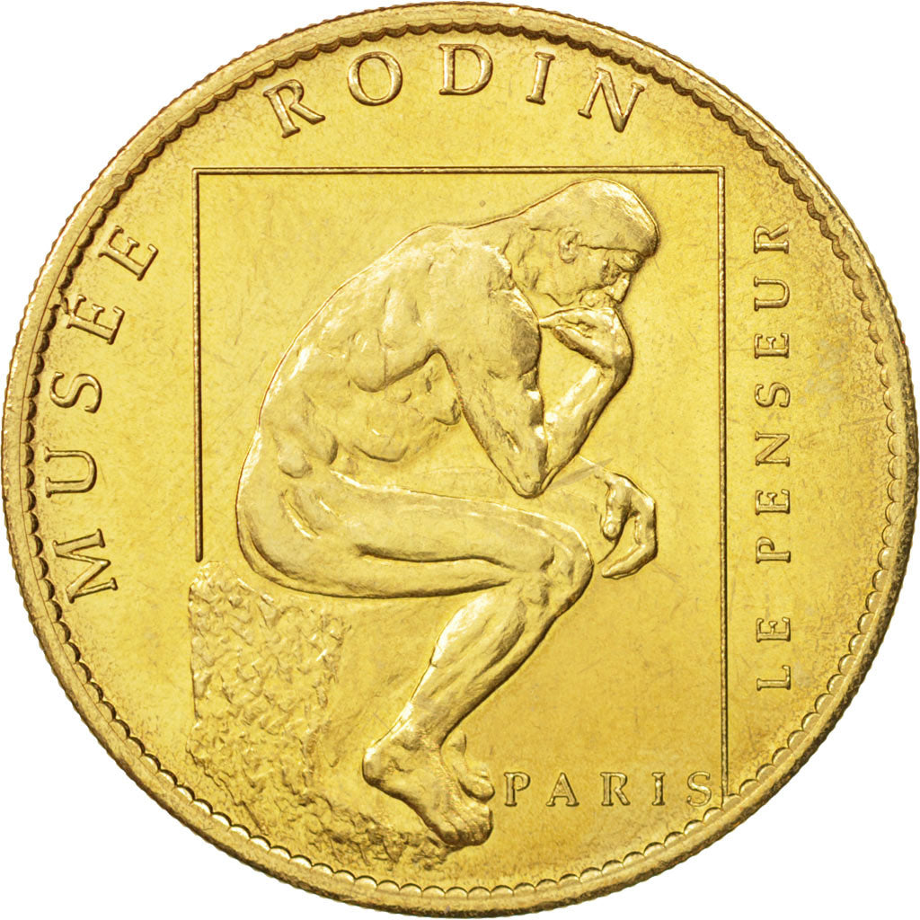 France, Token, Touristic token, 75/ Musée Rodin, Le Penseur, Arts & Culture