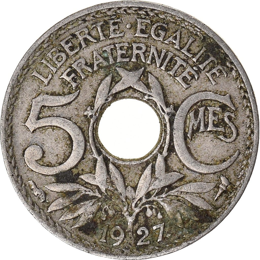Monnaie, France, 5 Centimes, 1927