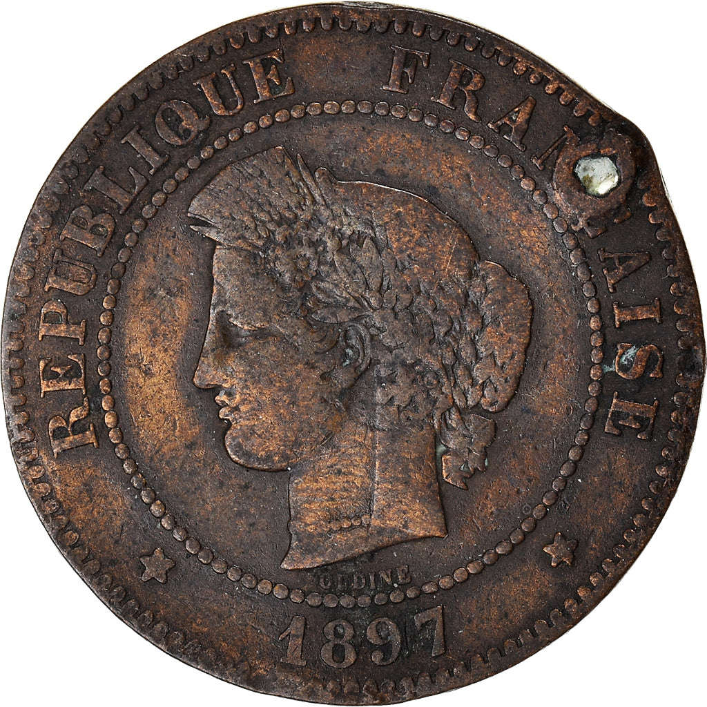 Moneta, Francia, 5 Centimes, 1897