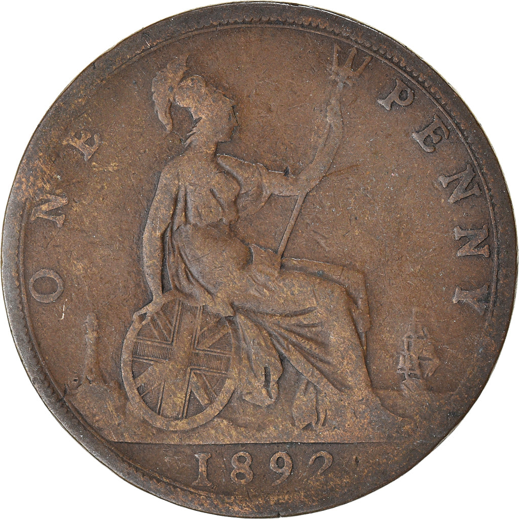 Moeda, Grã-Bretanha, Penny, 1892
