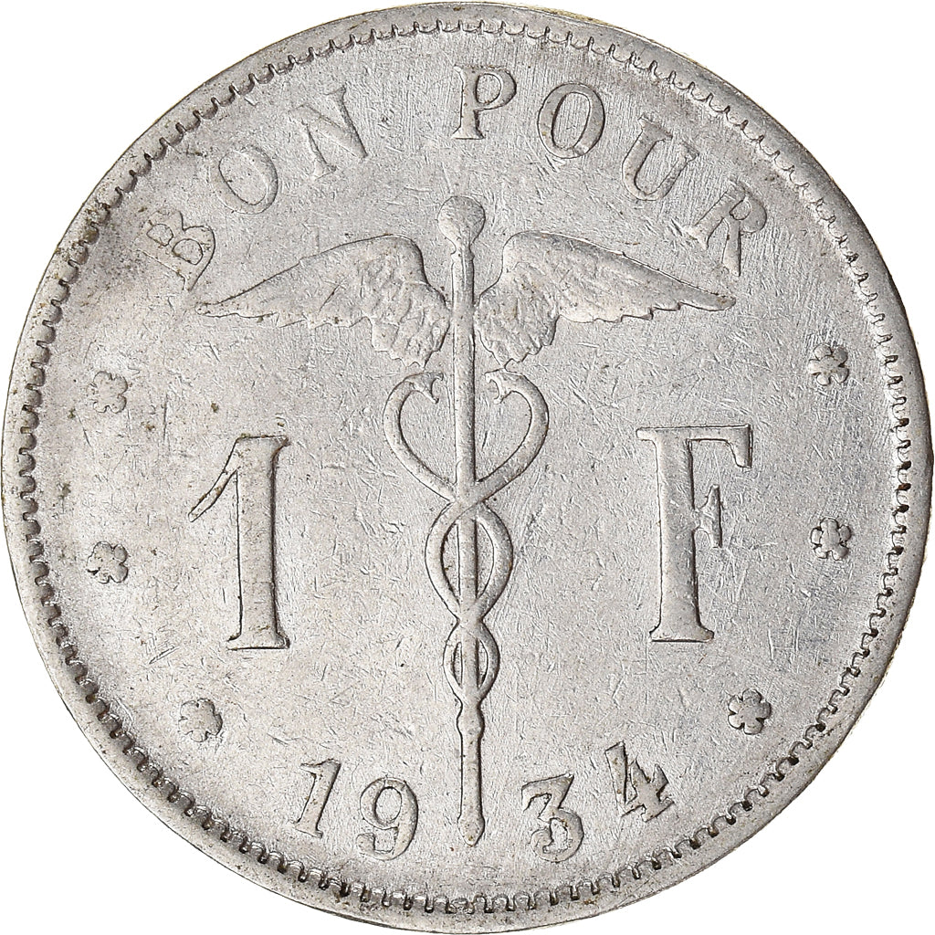 Münze, Belgien, Franc, 1964