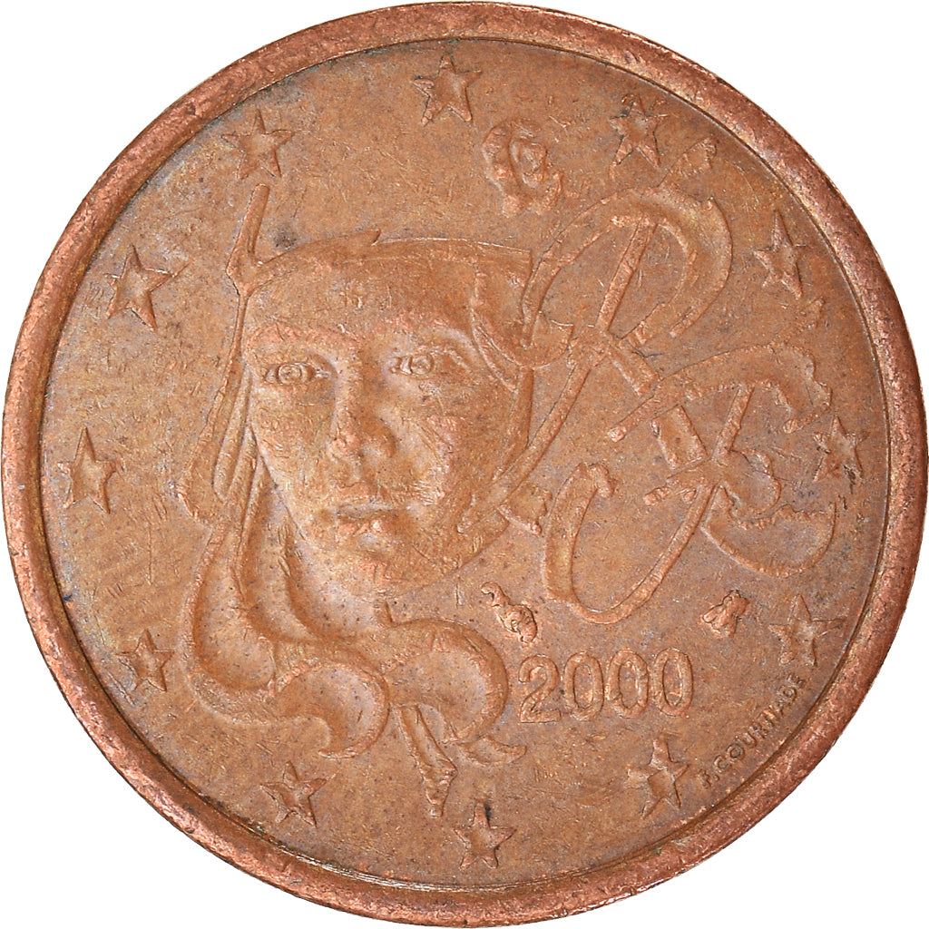 Munten, Frankrijk, 5 Euro Cent, 2000