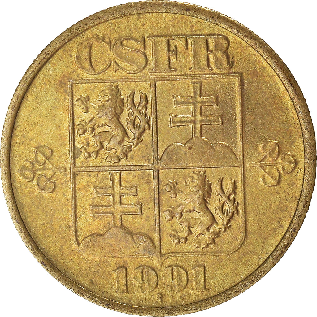 Munten, Tsjecho-Slowakije, 20 Haleru, 1991