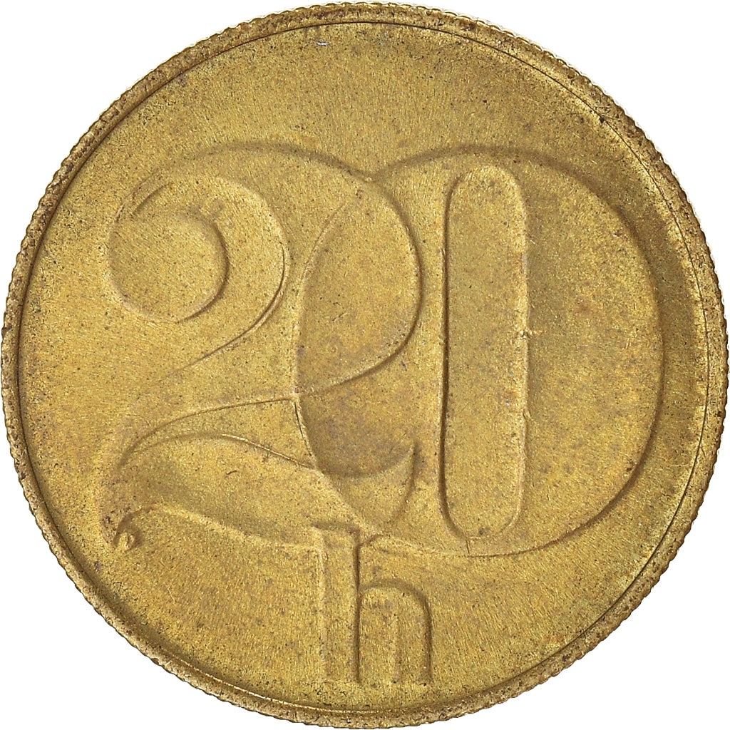 Munten, Tsjecho-Slowakije, 20 Haleru, 1991