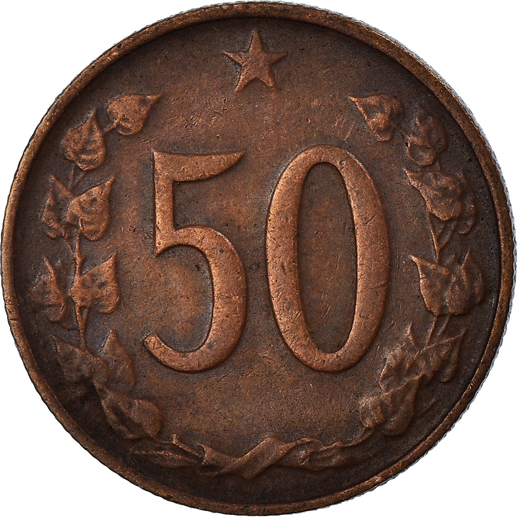 Munten, Tsjecho-Slowakije, 50 Haleru, 1971