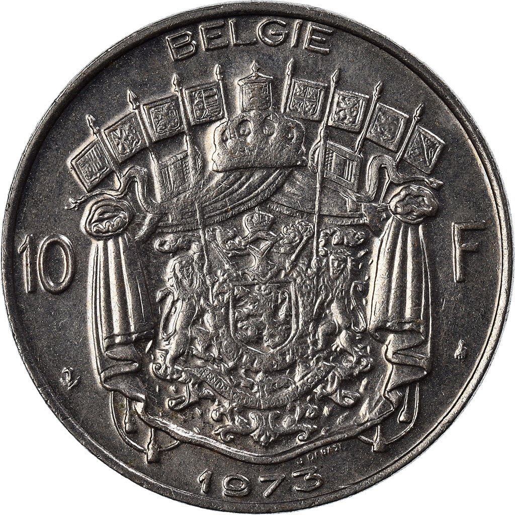 Moneta, Belgio, 10 Francs, 10 Frank, 1973