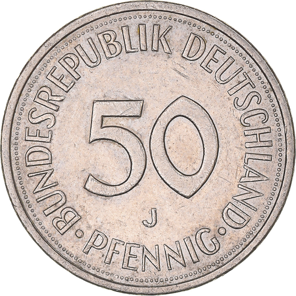 Monnaie, République fédérale allemande, 50 Pfennig, 1980