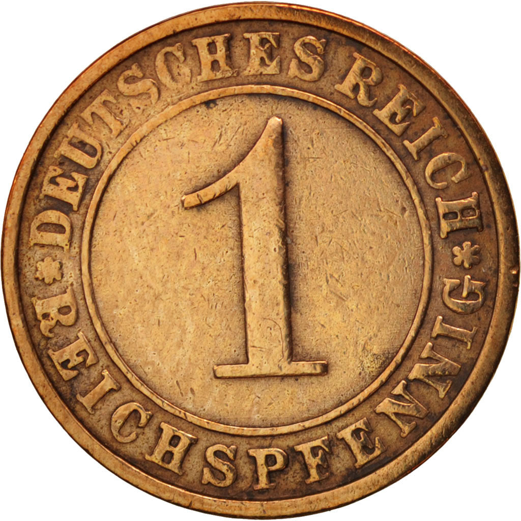 Coin, GERMANY, WEIMAR REPUBLIC, Reichspfennig, 1925, Stuttgart, EF(40-45)