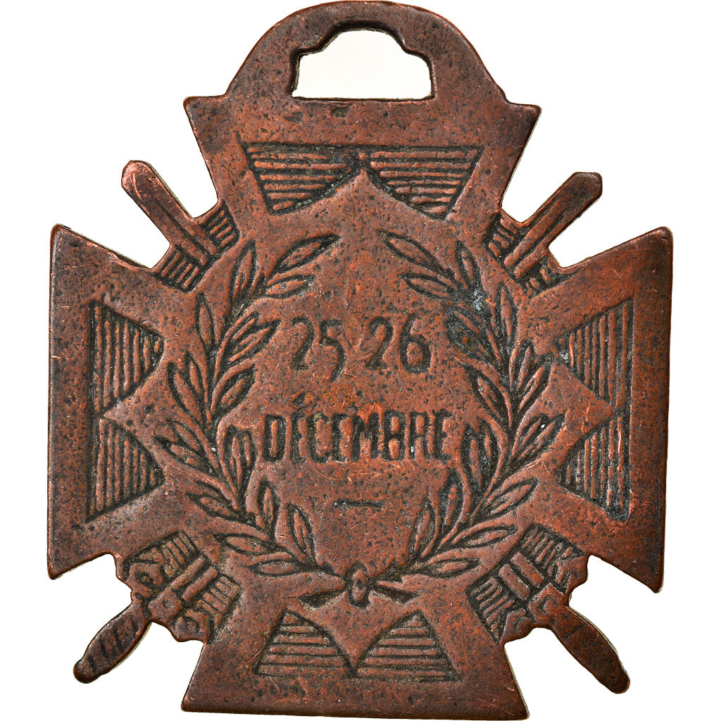 France, Journée du poilu, WAR, Medal, 1915, Very Good Quality, Bargas, Copper