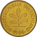 Moneta, Niemcy - RFN, 5 Pfennig, 1986, Stuttgart, AU(50-53), Mosiądz powlekany
