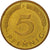 Moneda, ALEMANIA - REPÚBLICA FEDERAL, 5 Pfennig, 1986, Stuttgart, MBC+, Latón