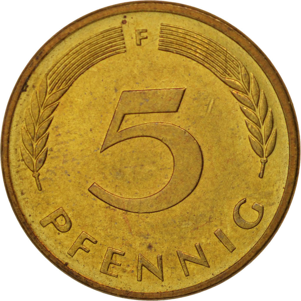 Monnaie, République fédérale allemande, 5 Pfennig, 1986, Stuttgart, TTB+