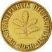 Coin, GERMANY - FEDERAL REPUBLIC, 10 Pfennig, 1950, Karlsruhe, EF(40-45), Brass