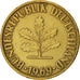 Coin, GERMANY - FEDERAL REPUBLIC, 10 Pfennig, 1969, Stuttgart, EF(40-45), Brass