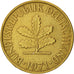 Moneta, Niemcy - RFN, 10 Pfennig, 1971, Hambourg, EF(40-45), Mosiądz powlekany