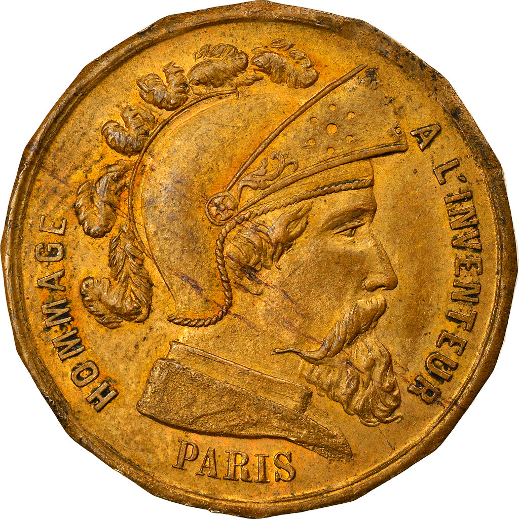 France, Token, Crayons Mengin, Brass, AU(55-58)