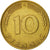 Moneta, Niemcy - RFN, 10 Pfennig, 1972, Karlsruhe, EF(40-45), Mosiądz powlekany
