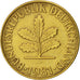 Coin, GERMANY - FEDERAL REPUBLIC, 10 Pfennig, 1981, Stuttgart, EF(40-45), Brass