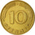 Coin, GERMANY - FEDERAL REPUBLIC, 10 Pfennig, 1985, Hambourg, AU(55-58), Brass