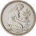 Monnaie, République fédérale allemande, 50 Pfennig, 1977, Karlsruhe, TTB