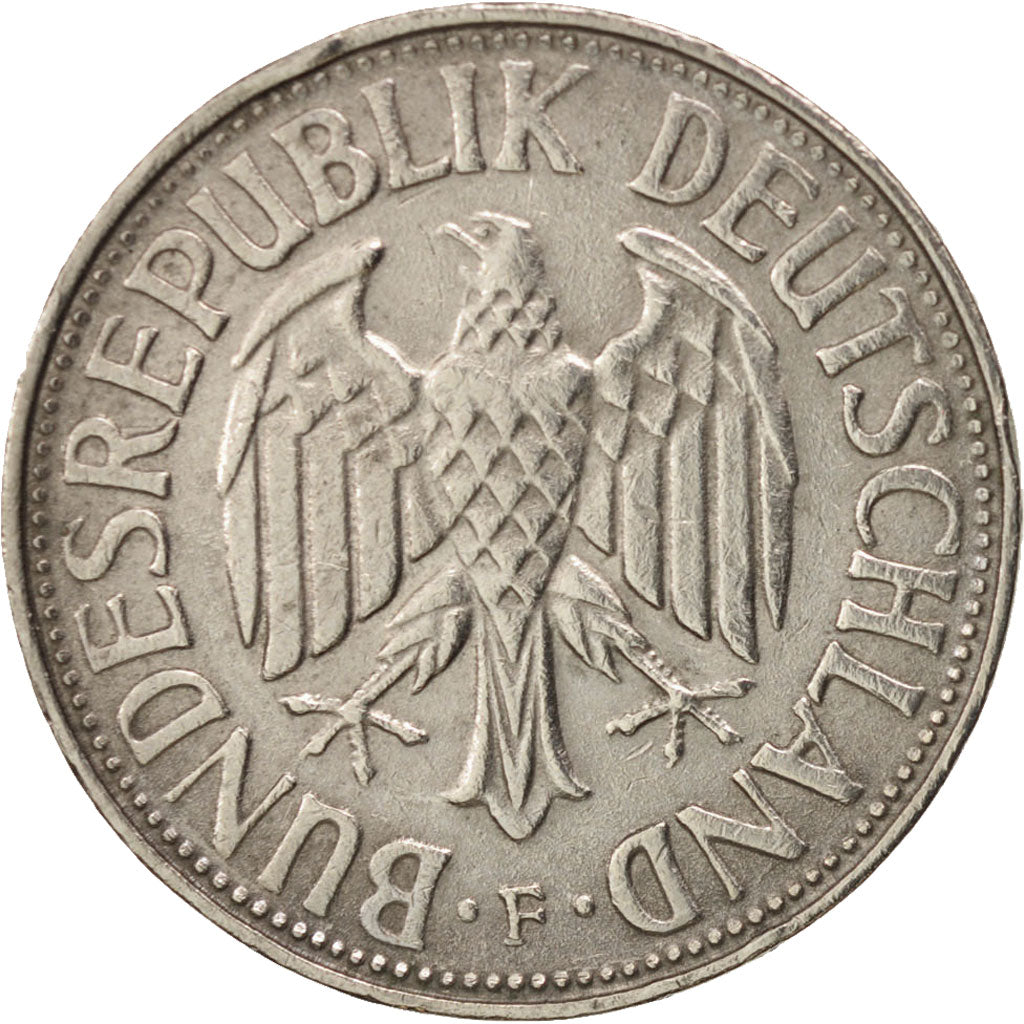 Coin, GERMANY - FEDERAL REPUBLIC, Mark, 1969, Stuttgart, EF(40-45)