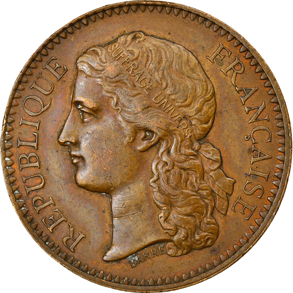 Frankrijk, Medaille, Exposition universelle de Paris, 1878, Barre, ZF+, Koper