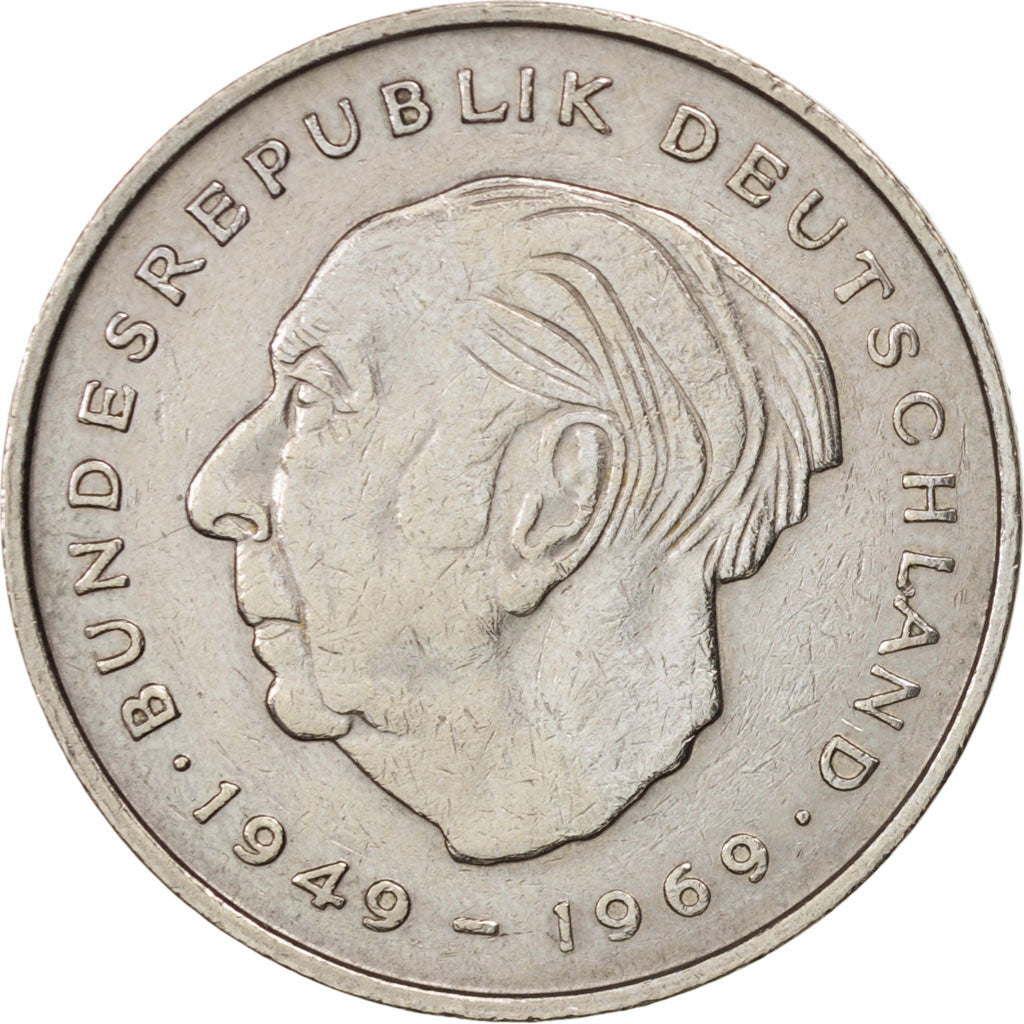 Coin, GERMANY - FEDERAL REPUBLIC, 2 Mark, 1973, Karlsruhe, EF(40-45)