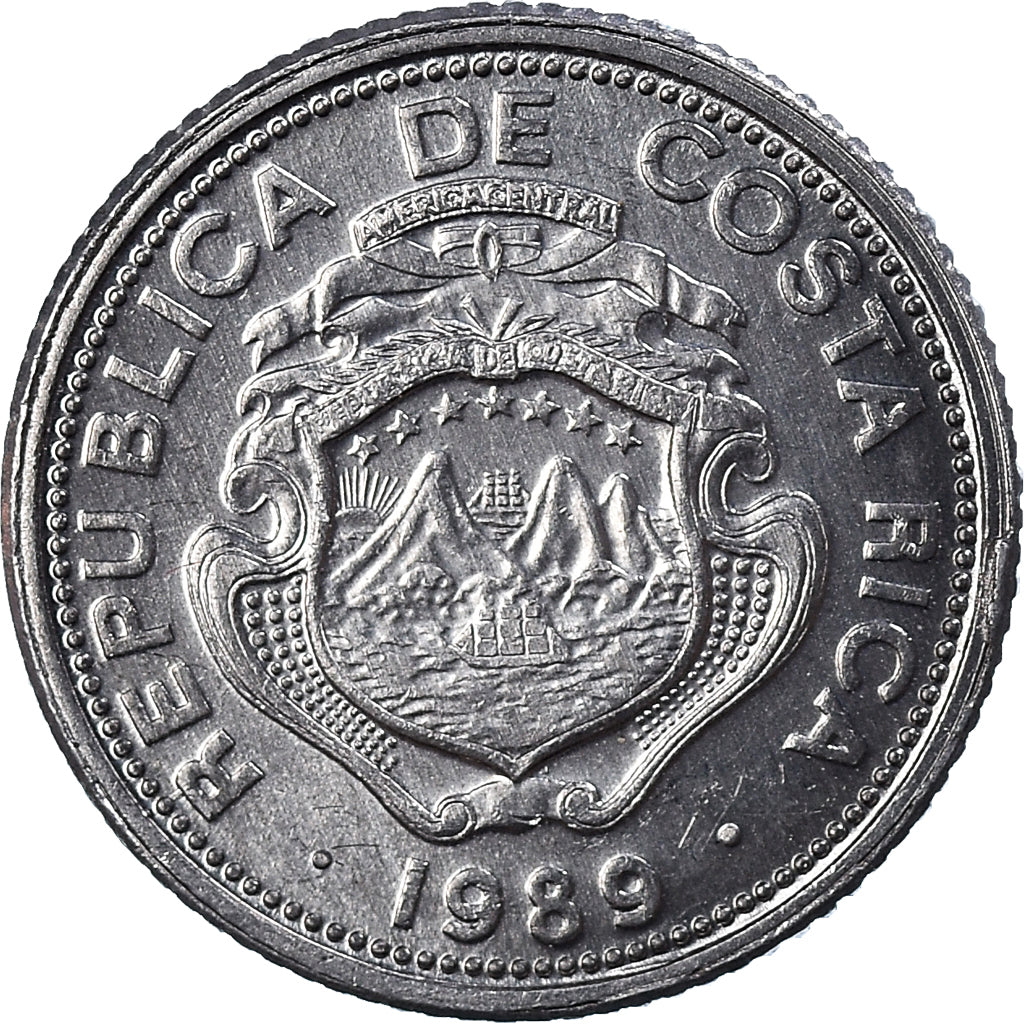 Moneda, Costa Rica, 25 Centimos, 1989
